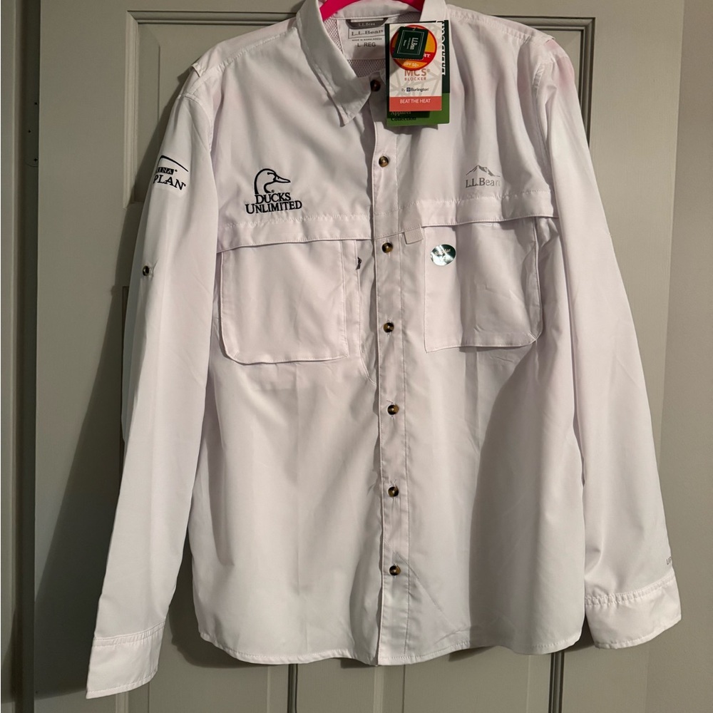 L.L. Bean White Men's Shirt